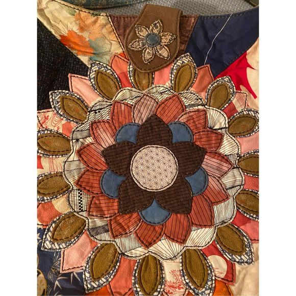 Lucky Brand Hobo Patchwork Purse Bag Large - Picture 6 of 11